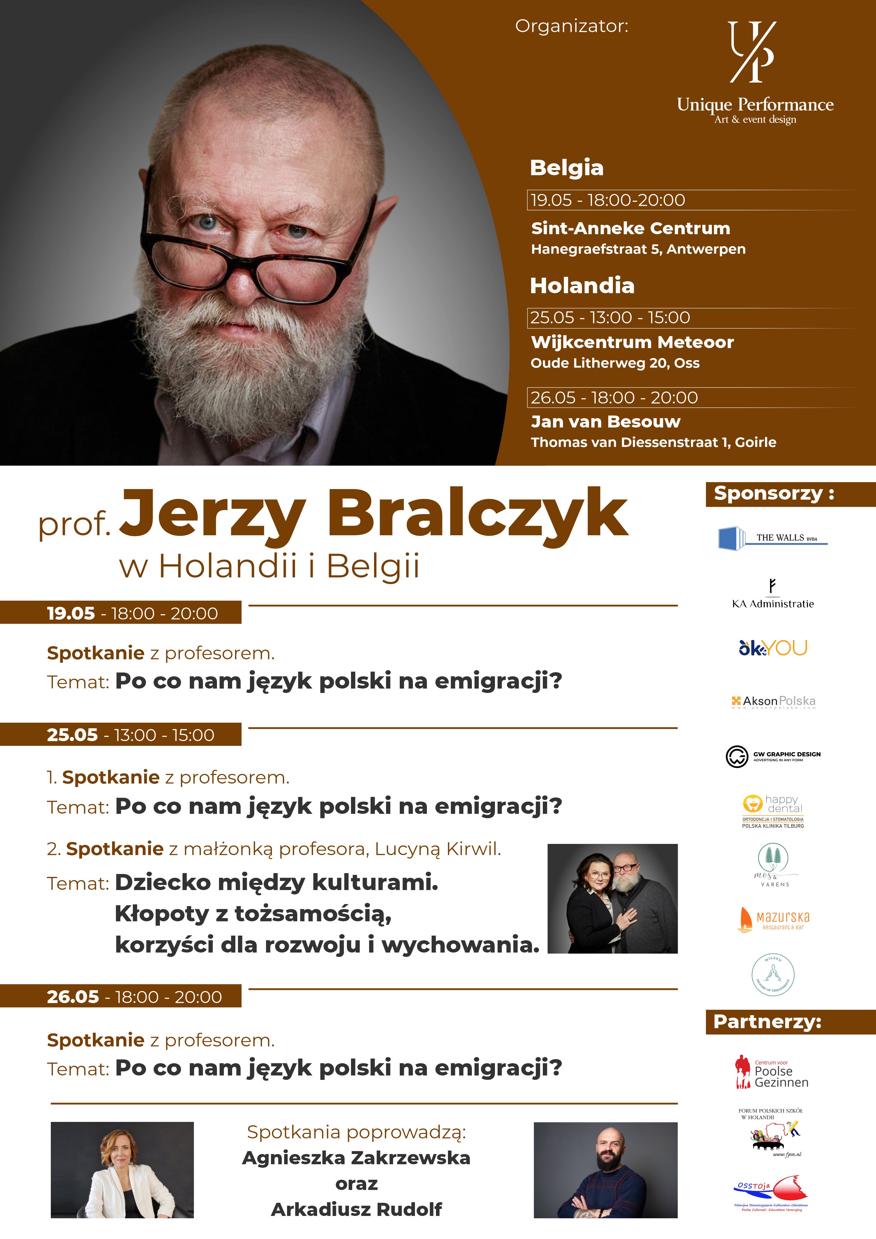 Prof. Jerzy Bralczyk w Belgii i Holandii