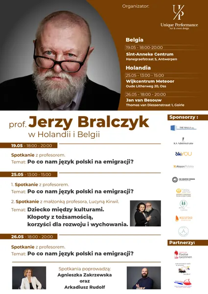 Prof. Jerzy Bralczyk w Belgii i Holandii